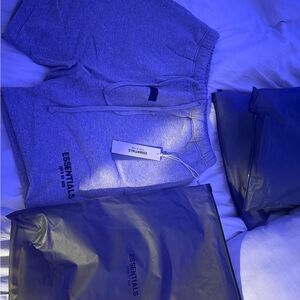 Essentials Heather Gray Sweat Shorts